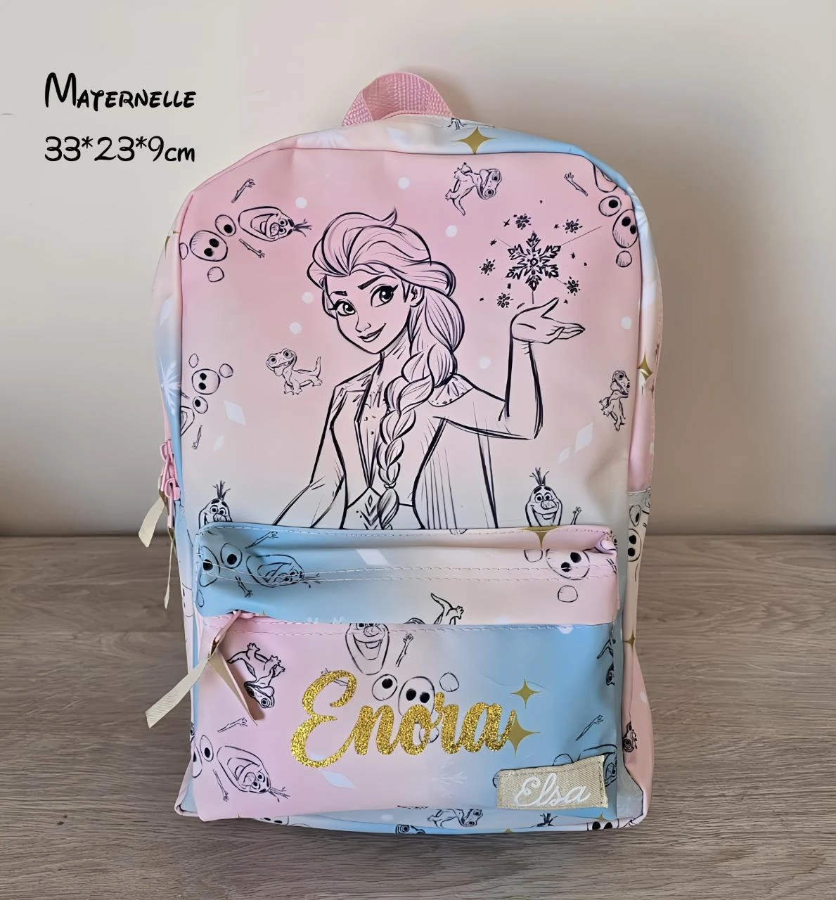 Gepersonaliseerde Frozen kleuterschooltas – photo 2